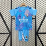Real Madrid Kids Blue Goalkeeper Kit 24/25