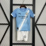 Manchester City Home Kids Jersey Kit 2025/26
