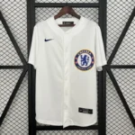 Chelsea White Baseball Jersey 2025/26